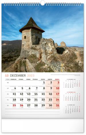 Nástenný kalendár Historické miesta Slovenska 2023, 33 × 46 cm (13)
