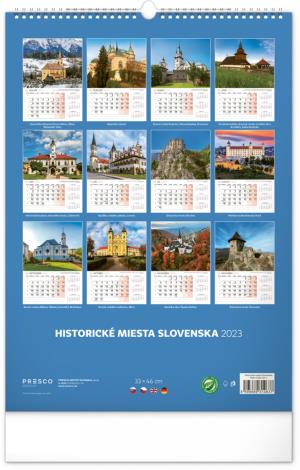 Nástenný kalendár Historické miesta Slovenska 2023, 33 × 46 cm (15)
