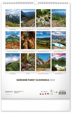 Nástenný kalendár Národné parky Slovenska 2023, 33 × 46 cm (15)