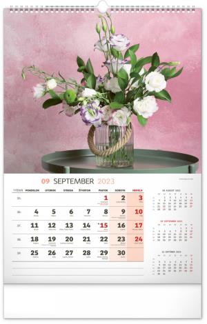 Nástenný kalendár Kvety 2023, 33 × 46 cm (10)