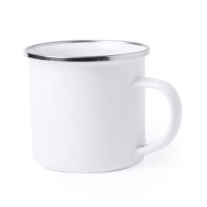 Plechový sublimačný hrnček Neyms, Biela