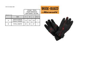 Rukavice Tech Performance, 177 Black/Black