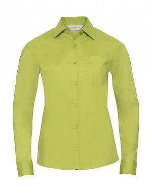 Blúzka s dlhými rukávmi Poplin , 521 Lime