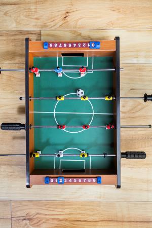 Hra mini stolný futbal DeskChamp, šedá
