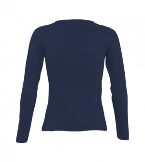 Dámske tričko Long Classic 127, námornícka modrá (2)