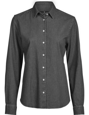 Dámska rifľová košeľa, 107 Black Denim