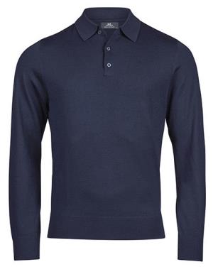 Pánska polokošeľa z pleteniny, 200 Navy
