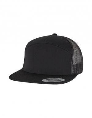 Klasická 7-panelová trucker šiltovka, 151 Black/Black