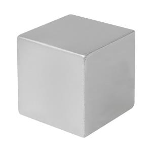 Metalická antistresová kocka Cubix Shine, strieborná