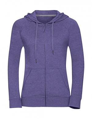 Dámska mikina s kapucňou a zipsom HD, 329 Purple Marl