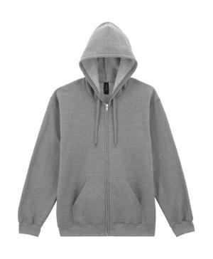 Mikina s kapucňou a zipsom Softstyle Midweight, 125 Sport Grey