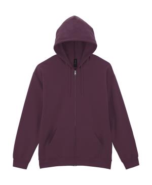 Mikina s kapucňou a zipsom Softstyle Midweight, 445 Maroon