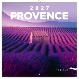 Nástenný plánovací kalendár s fotkami Provensálska Provence 2027