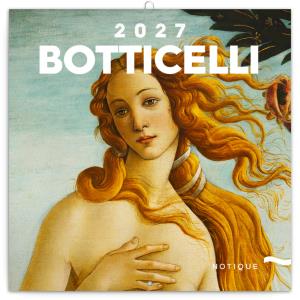 Plánovací nástenný kalendár s reprodukciami umeleckých diel Sandro Botticelli 2027