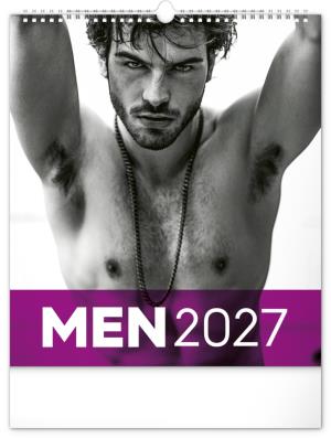Erotický nástenný kalendár s aktami mužov Men 2027