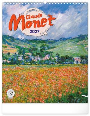 Nástenný kalendár s reprodukciami umeleckých diel Claude Monet 2027