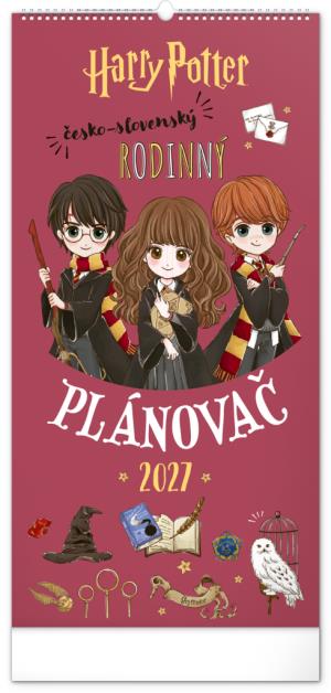Nástenný kalendár rodinný plánovací Harry Potter CZ/SK 2027