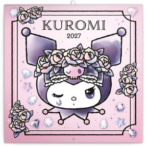 Nástenný plánovací kalendár s motívom Kuromi Kuromi 2027