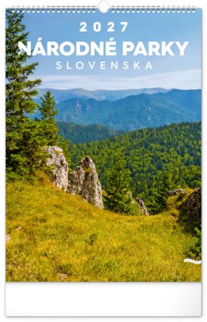 Nástenný kalendár s fotografiami slovenskej prírody Národné parky Slovenska 2027