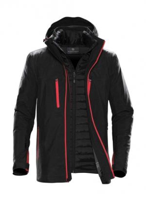 Pánska bunda  Matrix System, 179 Black/Bright Red