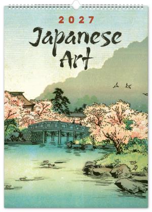 Nástenný kalendár s obrazmi Vintage plagáty – japonské umenie 2027