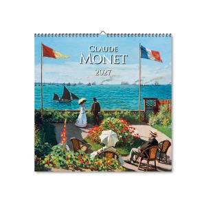 Nástenný kalendár s reprodukciami umeleckých diel Claude Monet štvorec 2027