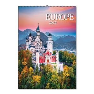 Obrazový nástenný kalendár s motívmi Európy Europe 2027