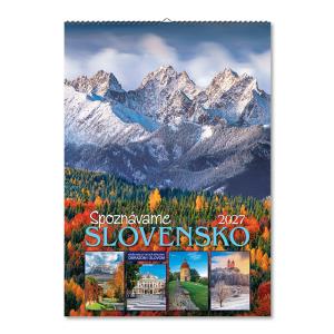 Nástenný kalendár s fotografiami Spoznávame Slovensko 2027