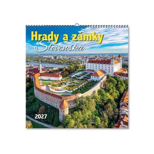 Nástenný kalendár s fotografiami historických pamiatok Hrady a zámky Slovenska 2027