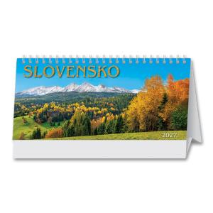 Stolový kalendár s fotografiami miest Slovensko stĺpcové 2027