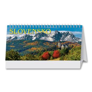 Stolový kalendár s fotografiami Slovensko riadkové 2027