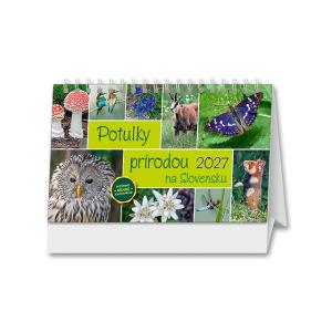 Stolový kalendár so zábermi slovenskej krajiny Potulky prírodou na Slovensku 2027