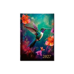 Praktický denný diár s motívom vtáka KOLIBRÍK 2027