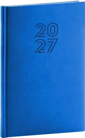 Týždenný diár Aprint 2027 modrý