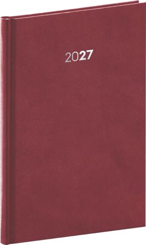 Týždenný diár  Balakon 2027 bordový