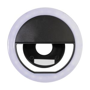 Selfie krúžok RABS Radiance, čierna