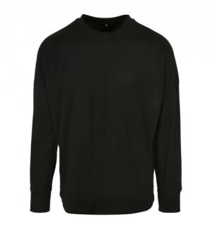 Pánske tričko s dlhým rukávom a oversize strihom , 101 Black