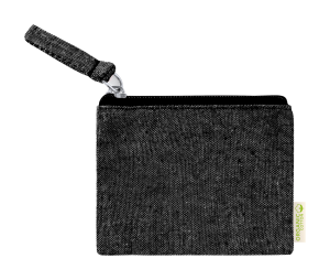 bavlnená peňaženka Fontix, čierna