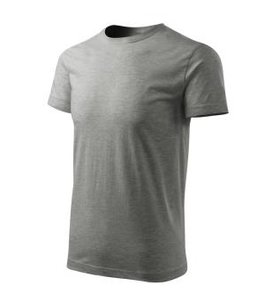Unisex tričko nebrandované Heavy New Free F37, 12 Tmavosivý Melír
