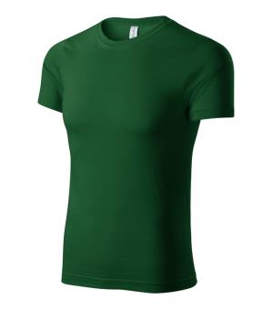 Tričko unisex lacné Peak P74, 06 Fľaškovozelená