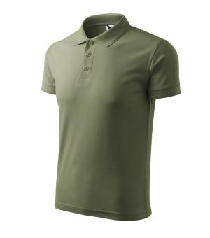 Pánska polokošeľa Pique Polo 203, 09 Khaki