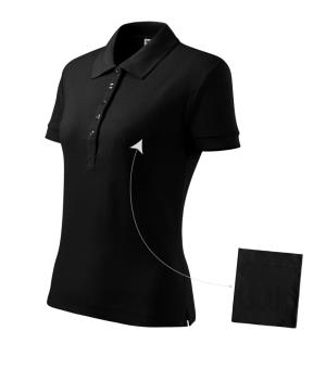 Dámska polokošeľa Cotton 213, 01 Čierna