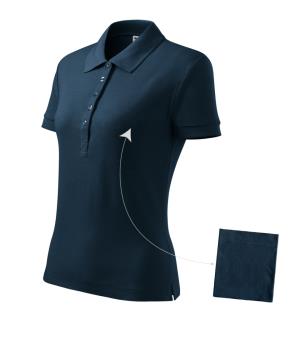 Dámska polokošeľa Cotton 213, 02 Tmavomodrá