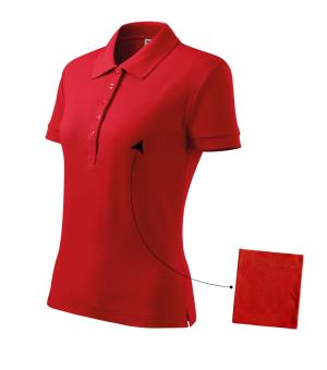 Dámska polokošeľa Cotton 213, 07 Červená