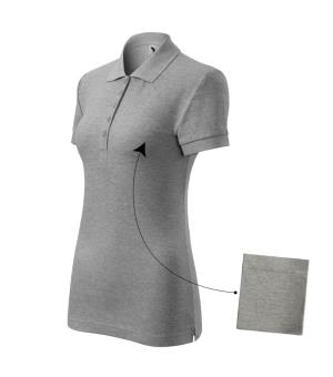 Dámska polokošeľa Cotton 213, 12 Tmavosivý Melír
