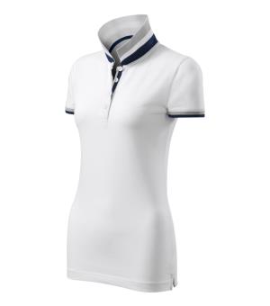 Dámska polokošeľa Collar Up 257, Biela (00)