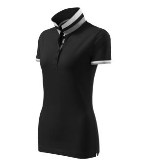Dámska polokošeľa Collar Up 257, 01 Čierna