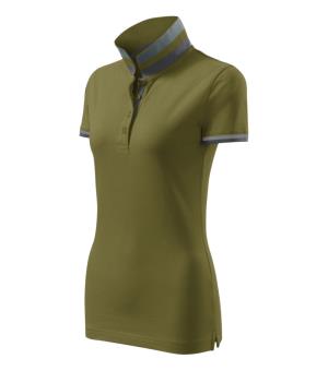 Dámska polokošeľa Collar Up 257, A3 Avokádová Zelená
