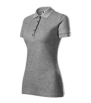 Dámska polokošeľa Cotton Heavy 216, 12 Tmavosivý Melír