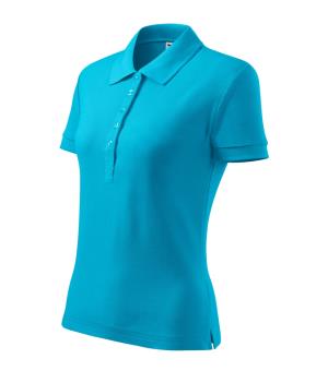 Dámska polokošeľa Cotton Heavy 216, 44 Tyrkysová